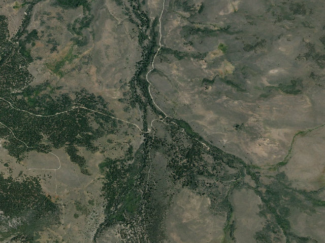 Aerial image of Obsidian Campground