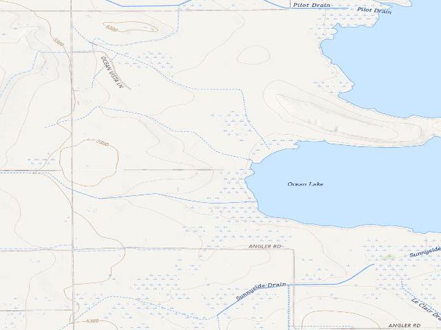 USGS topographic map of Ocean Lake WHMA — Lindholm