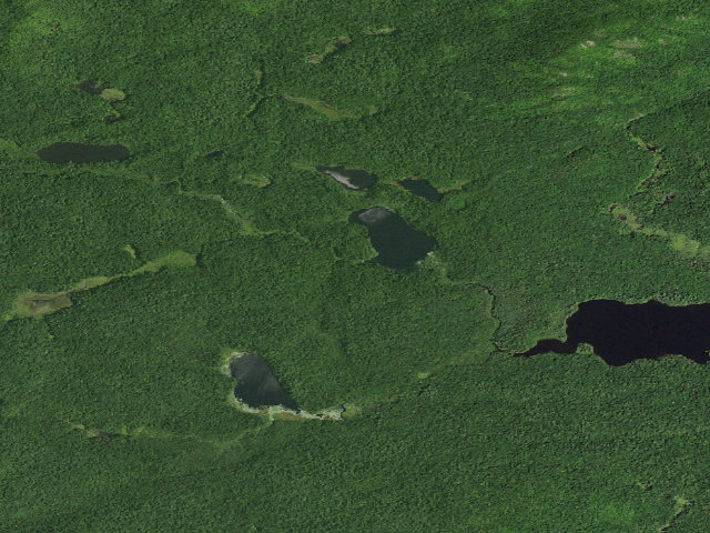 Aerial image of Ocher Pond Site 2 (Saint Regis Canoe Area)