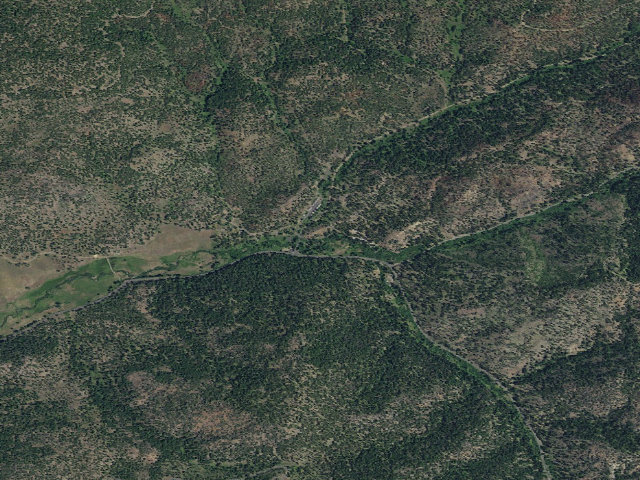 Aerial image of Ochoco Forest Camp
