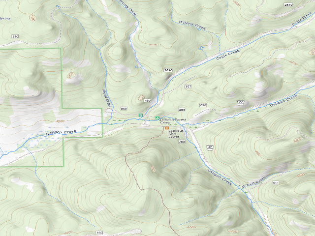 USGS topographic map of Ochoco Forest Camp