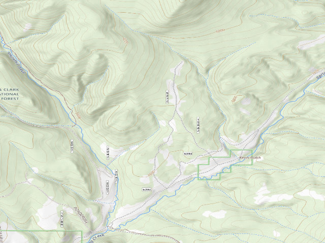 USGS topographic map of Off Basin Creek Rd 6332-1