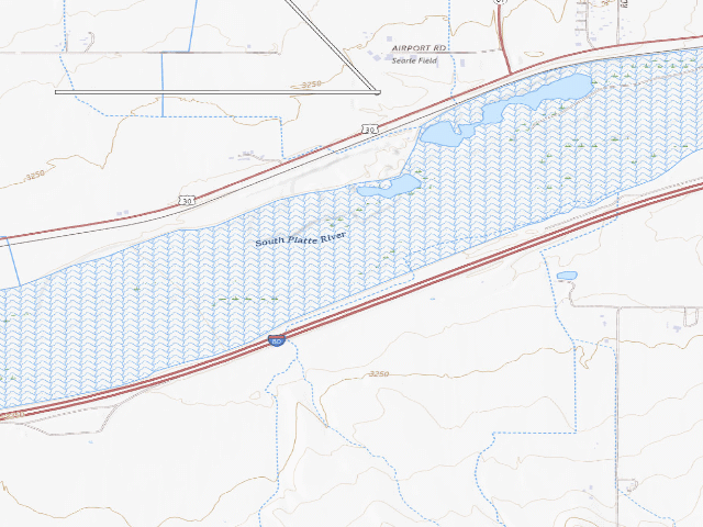 USGS topographic map of Ogallala Strip WMA