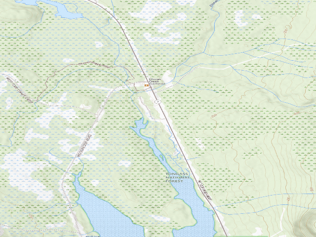 USGS topographic map of Ohmer Creek Campground