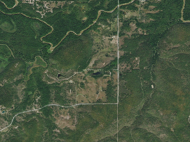 Aerial image of Okmulgee PHA Entrance 4 Camping Area (Okmulgee WMA)