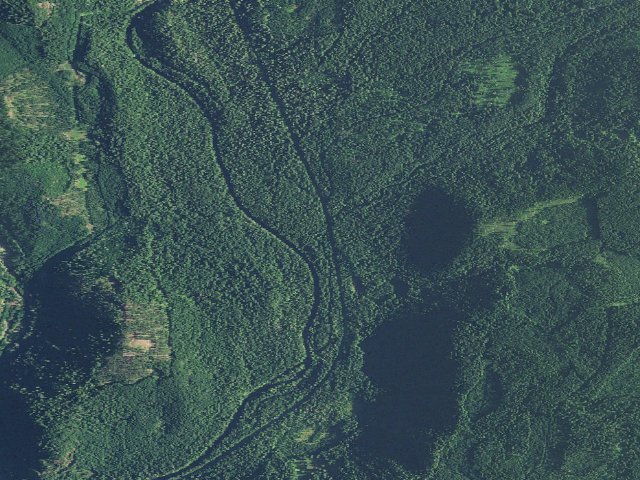 Aerial image of Olallie Campground