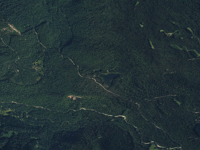 Aerial image of Olallie Lake Cg