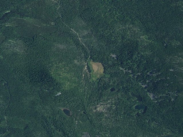 Aerial image of Olallie Meadow