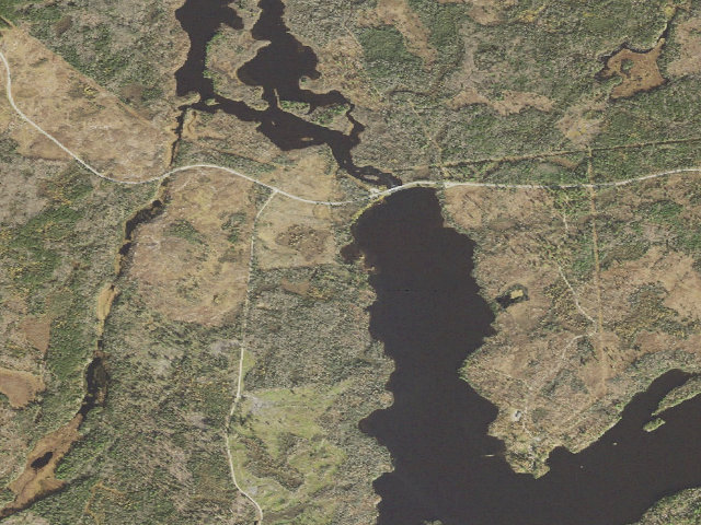 Aerial image of Old Birch Dam Campgrd