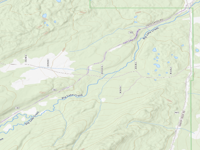 USGS topographic map of Old Corral