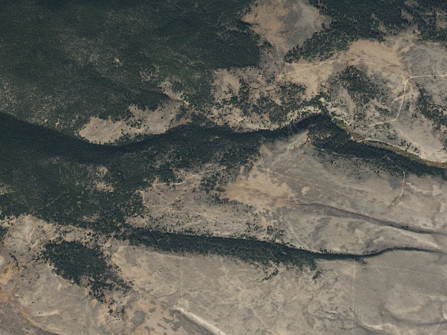 Aerial image of Old Cow Patty