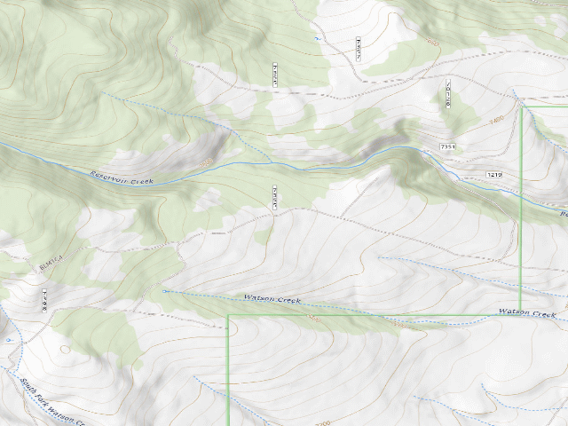 USGS topographic map of Old Cow Patty