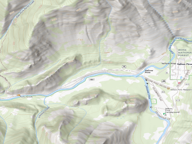 USGS topographic map of Old East Fork