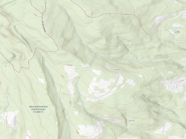 USGS topographic map of Old Gate