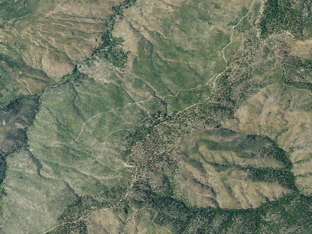 Aerial image of Old Mill Campground