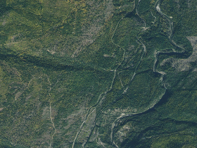 Aerial image of Old Moyie Dam 01