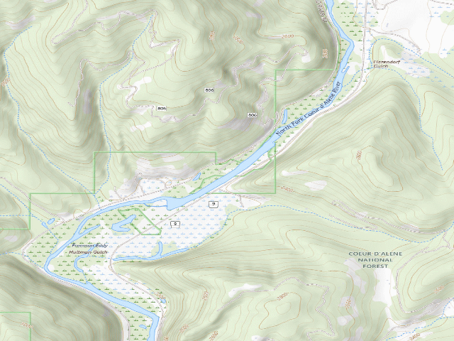 USGS topographic map of Old River Rd Mm 2.8A