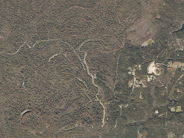 Aerial image of Old River WMA camp site 1
