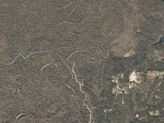 Aerial image of Old River WMA camp site 2