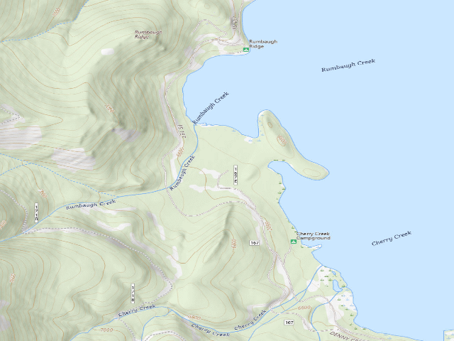 USGS topographic map of Old Rumbaugh 1
