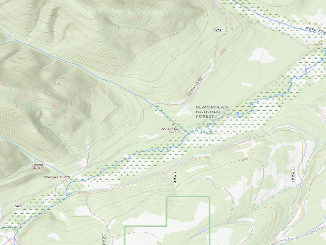 USGS topographic map of Old Toilet