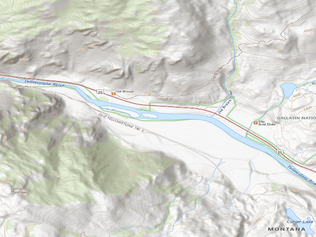 USGS topographic map of Old Yellowstone Trail-003