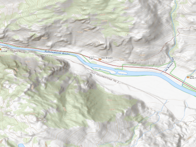 USGS topographic map of Old Yellowstone Trail-004