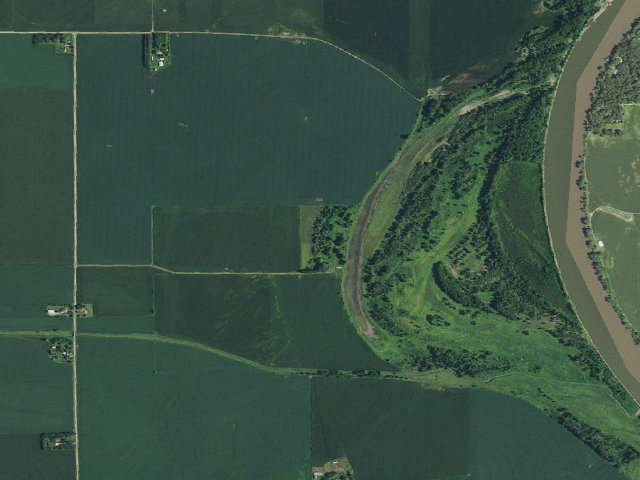 Aerial image of Omadi Bend WMA