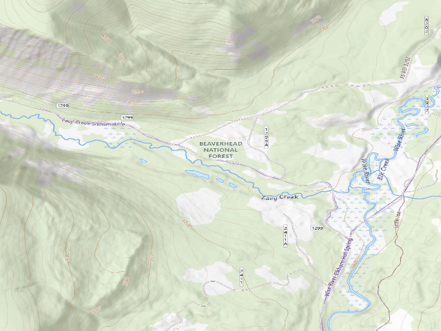 USGS topographic map of On Creek