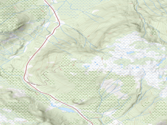 USGS topographic map of One Duck Shelter Site