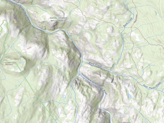 USGS topographic map of Onion Springs Overflow