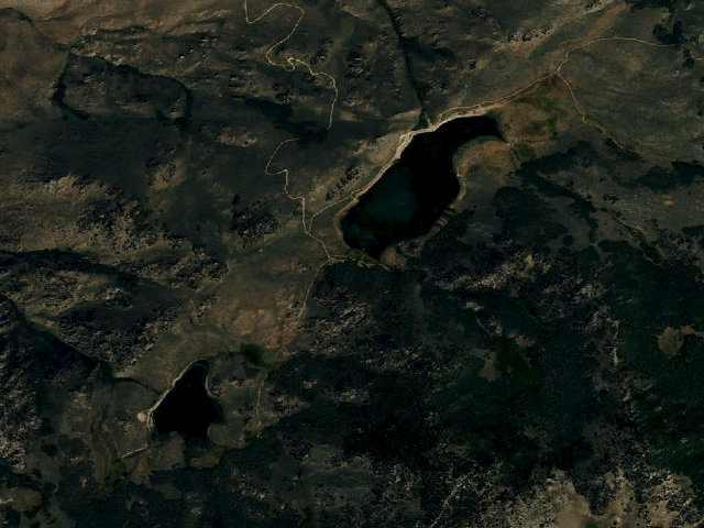 Aerial image of Onion Valley Campground