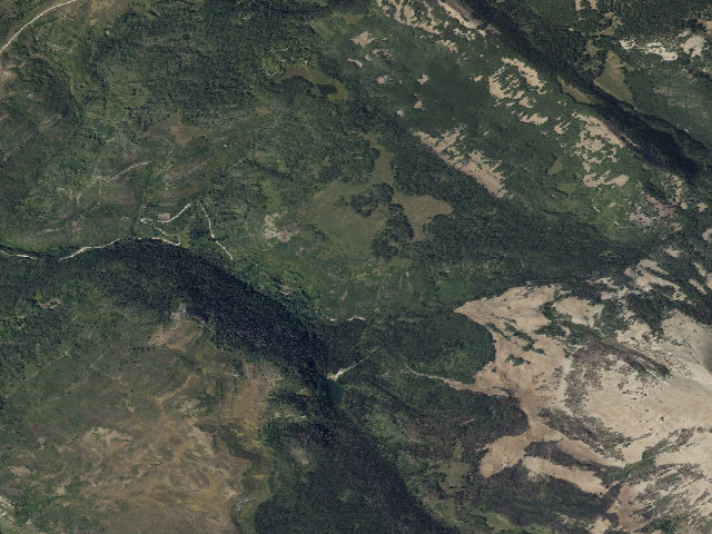 Aerial image of Oowah Campground