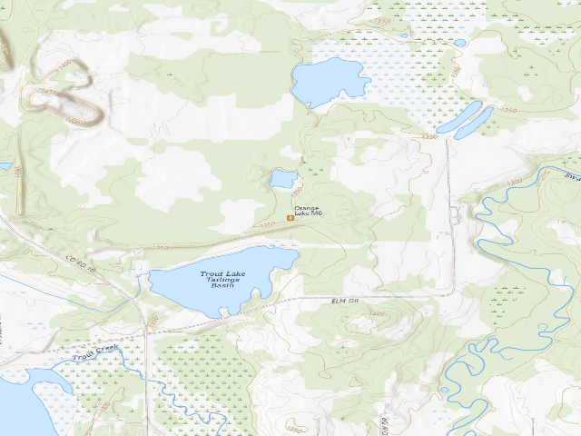 USGS topographic map of Orange Lake M7