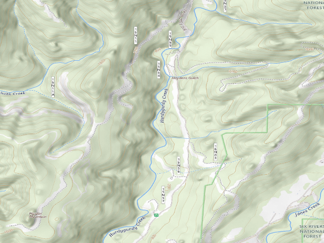 USGS topographic map of Ore Grande