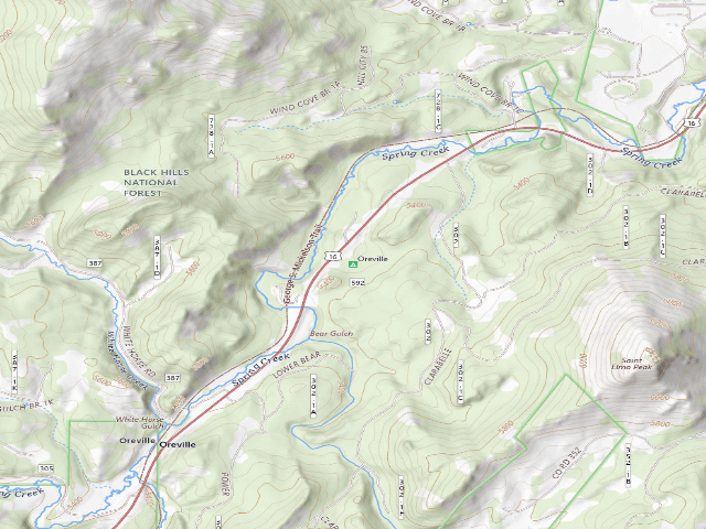 USGS topographic map of Oreville