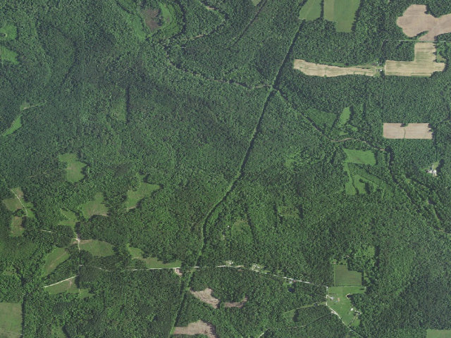 Aerial image of Oriole Roadside Dispersed Campsite 3 (Hoosier NF)