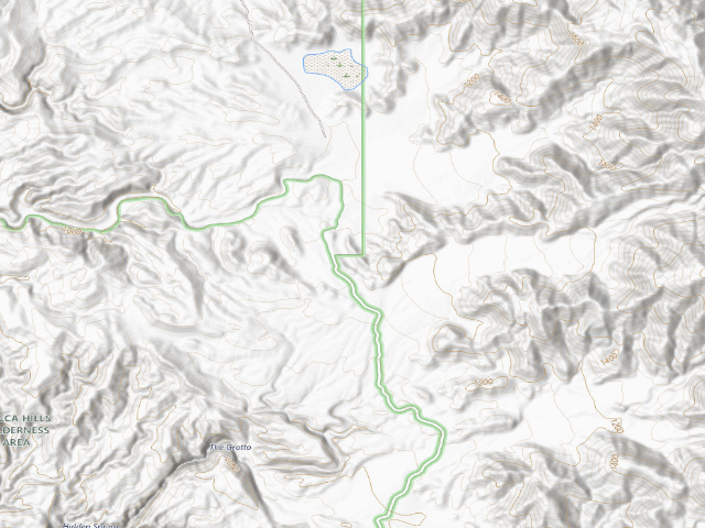 USGS topographic map of Orocopia Mountains Wilderness
