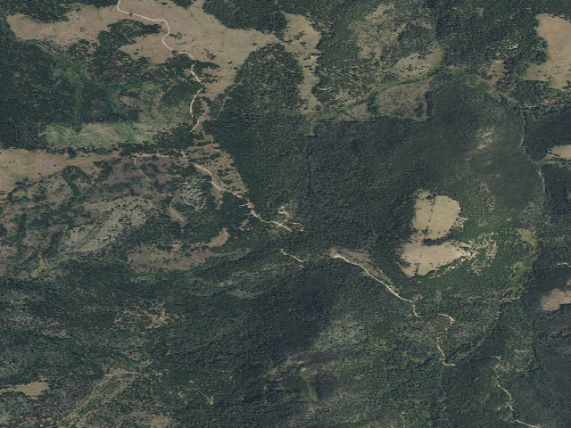 Aerial image of Orofino Campground