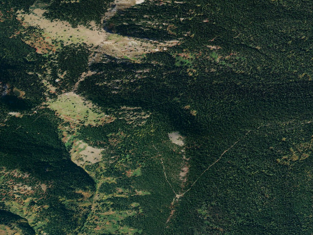 Aerial image of Orphan Saddle