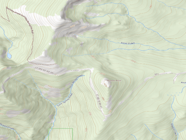USGS topographic map of Orphan Saddle