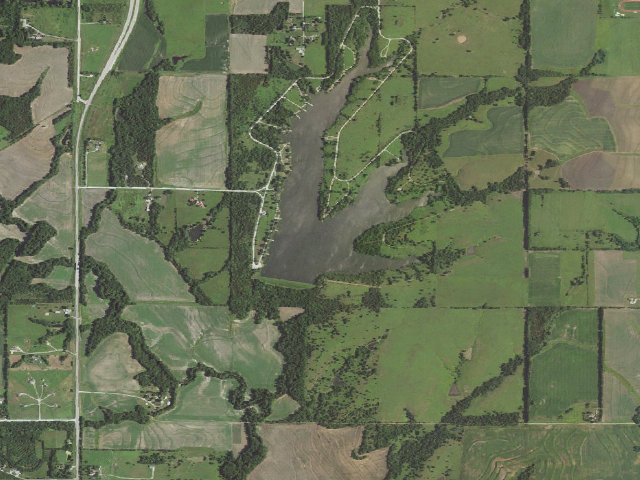 Aerial image of Osage State Fishing Lake