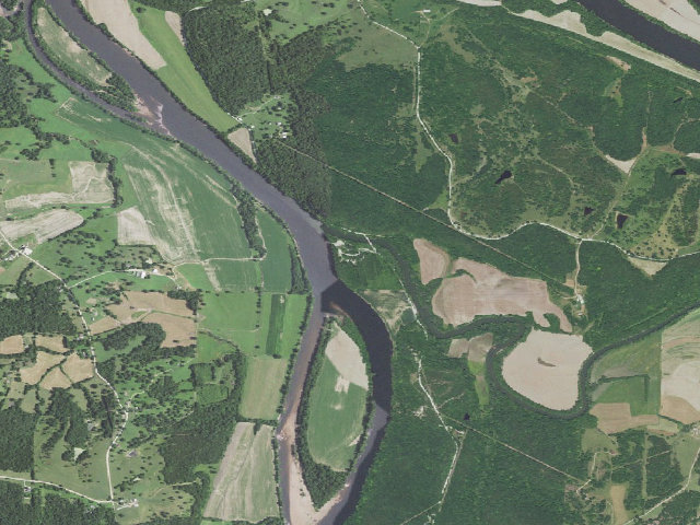 Aerial image of Osage-Tavern Access