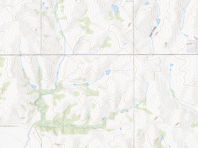 USGS topographic map of Osage WMA