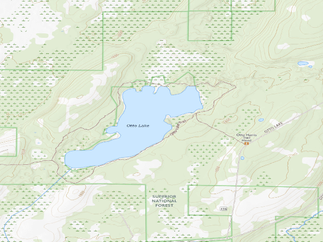 USGS topographic map of Otto Lake Site 1