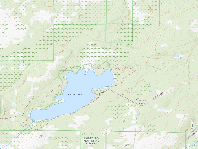 USGS topographic map of Otto Lake Site 2