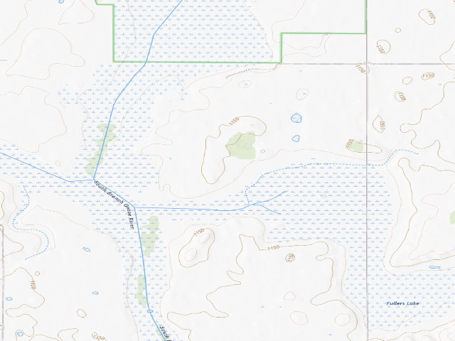 USGS topographic map of Otto Spies WMA (Steele County)
