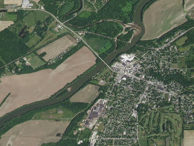 Aerial image of Ouabache Park (City of Attica)