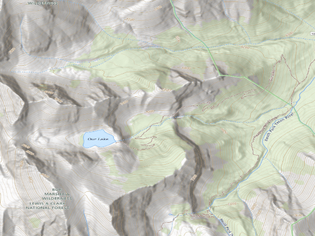 USGS topographic map of Our Lake