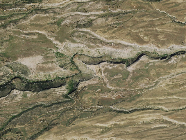 Aerial image of Outlaw Cave Campground